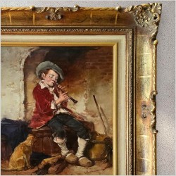 4. Chłopiec z fletem i psem - Dickmeis Gerhard (Heinsberg 1918 - 1978 Jülich)