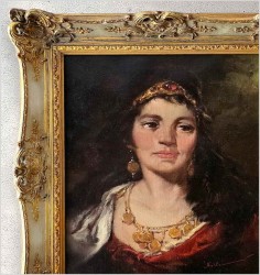 2. Portret młodej kobiety - Dickmeis Gerhard (Heinsberg 1918 - 1978 Jülich)