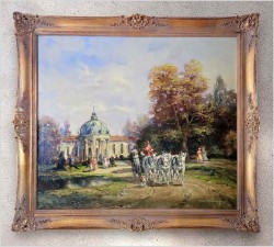 1. Malarstwo rokoko! Scena parkowa - Herbert Isenberg *1930