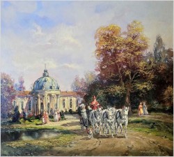 3. Malarstwo rokoko! Scena parkowa - Herbert Isenberg *1930