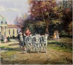 6. Malarstwo rokoko! Scena parkowa - Herbert Isenberg *1930