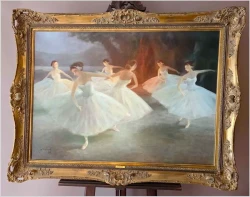 Dobra lokata! Baletnica jezioro łabędzie - Miloslava Vrbova (ur. 1909-1991) XXL!