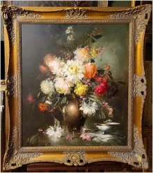 Kwiaty w wazonie - Kömpöczy Balogh Endre (Hungary 1911-1977)