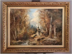 Tajemniczy las z kapliczką - Josef Kugler (Österreich ur 1913 - 2011r.)