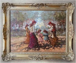 1. Scena parkowa z dziećmi - Tommaso Principe | Italien *1942