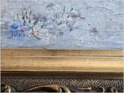 Polskie malarstwo! Zimowa Sanna - Jan Wolski  (POLISH, 1907-1990)