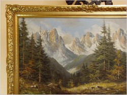 PIĘKNY ALPEJSKI KRAJOBRAZ - FRITZ ZSCHIESCHE (1926-2012)