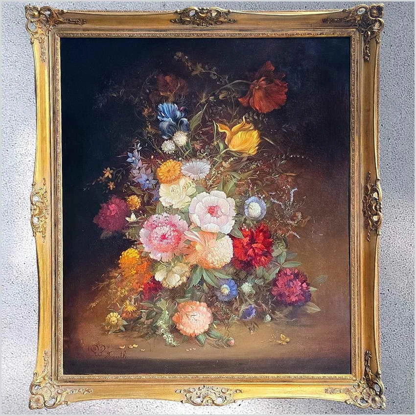 Duże barokowe malarstwo olejne! Oskar Robert Dogarth (Wien ur.1898-1961 ) 145cm x 120cm.