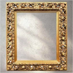 Polecamy! Stara złocona ażurowa rama do obrazu o wymiarach (60cm x 50cm) XIXw. 