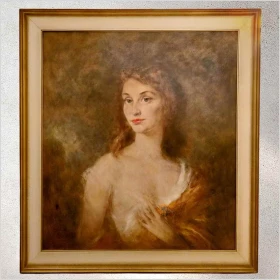 Duży portret kobiety - Prof. Andreas PATZELT (1896-1980 Wien)