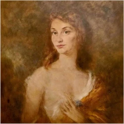 Duży portret kobiety - Prof. Andreas PATZELT (1896-1980 Wien)