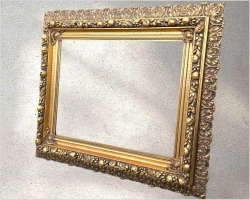 Rama po renowacji i złoceniu o wymiarach obrazu (70cm x 50cm) XXw.