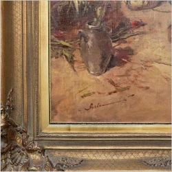 Kwiaciarka na targu kwiatowym - Gerhard Dickmeis (1918–1978)
