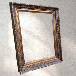 Wspaniała XIX-wieczna RAMA ZŁOCONA do obrazu (94cm x 74cm) • Liść Akantu • Piękna!