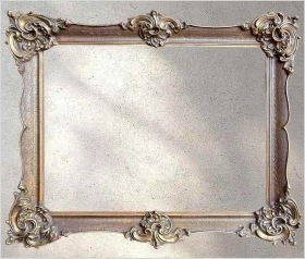 Pałacowa złocona RAMA ROKOKO do obrazu 95x70 cm • Duże Rocailie • XX w.
