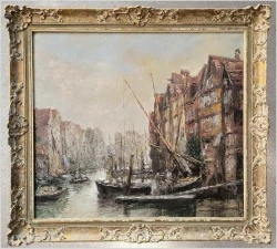 Widok na Długie Pobrzeże w Gdańsku | Christian Stemmeler *1928