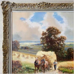 Wyjątkowa scena z końmi - Powrót ze żniw - Hans Nickel (1916–1987)