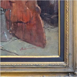 Scena rodzajowa! Wesołe towarzystwo przy winie - Dickmeis Gerhard (1918 - 1978)