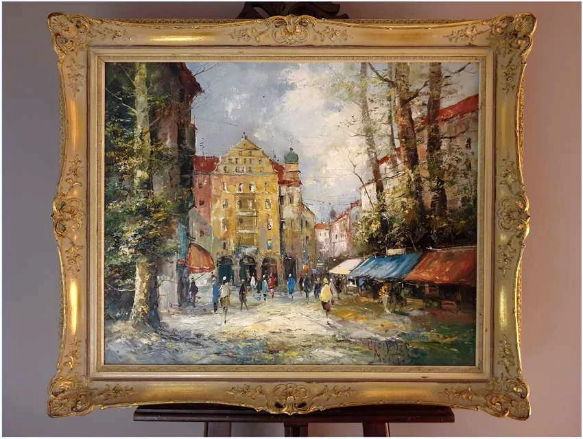 Technika Szpachlowa! Ulicami Paryża - Otmar Lederer (Munchen *1926)