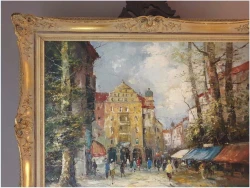 Technika Szpachlowa! Ulicami Paryża - Otmar Lederer (Munchen *1926)