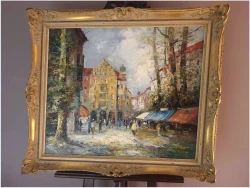 Technika Szpachlowa! Ulicami Paryża - Otmar Lederer (Munchen *1926)