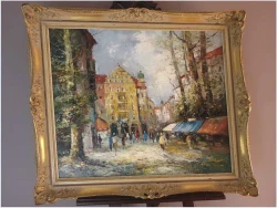 Technika Szpachlowa! Ulicami Paryża - Otmar Lederer (Munchen *1926)