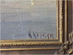 Super panorama! Stranbergersee z widokiem na łodzie  - Benno Stadler (Pseud. H.Nilsen *1908)