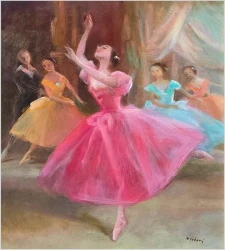 Baletnica na scenie baletu „Don Kichot” - Miloslava Vrbová (1909–1991)