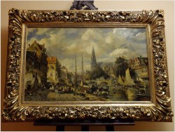 POLECAMY! ANSICHT VON ANTWERPEN - MAX GAISSER (AUGSBURG 1857-1922 MUNICH)