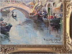 Słoneczne popołudnie na weneckich kanałach - Randolf Wehn (1911–1987)