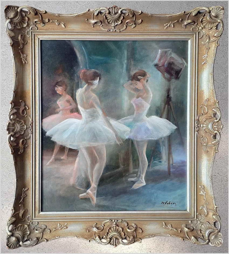 Trzy baleriny w blasku jupiterów | Miloslava Vrbová (1909–1991)