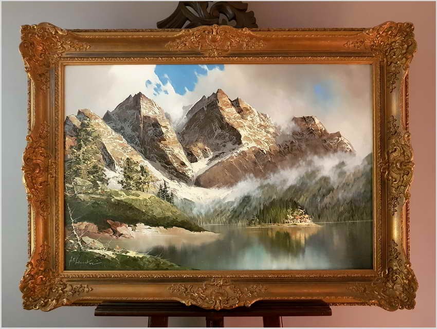 Piękna Panorama Alpejska,  Zugspitze Und Eibsee - J.E. Lemke *1916