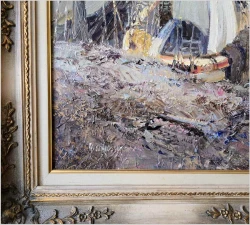 Ludwig Gschossmann (1894–1988) – „Lazurowe Wybrzeże – Port w Mentonie”