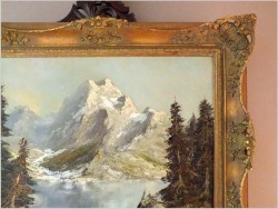 RARYTAS!!! SILVAPLANERSEE. OLEJ, SZPACHLA - ORYG. HERBERT UERPMANN (1911-1996)