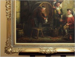 MALARSTWO AUKCYJNE! DEGUSTACJA WINA! org HEIN VAN DOREN ur. 1930r (ROZMIAR XXL)