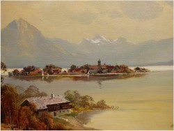 SIANOKOSY NAD JEZIOREM CHIEMSEE ~ HELMUT STADELHOFER ur.1914r 