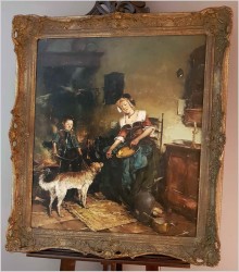 GOSPOSIA I CHŁOPIEC Z PSEM - DICKMEIS GERHARD (1918 – 1978)