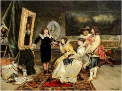 POLECAMY! W PRACOWNI, ATELIER MALARZA - BENNETT, Frank Moss (1874-1952)