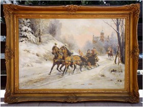 WYJAZD Z ZAMKU ~ ULPIANO CHECA  SANZ (Spanish, 1860-1916)