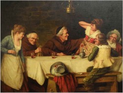 POLECAMY MALARSTWO RODZAJOWE! MUSZKIETERZY, BIESIADA U MNICHA - WILHELM ANDREAS *1935  Düsseldorf