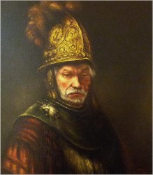 Zobacz obraz ! Człowiek w złotym hełmie, kopia w/g Rembrandt van Rijn