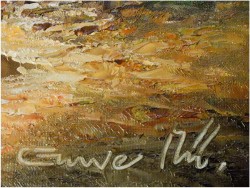 MEGA RARYTAS! ALPEJSKI KRAJOBRAZ - GUSTAW WEISS/GUWE (130 x 110)