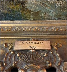 Arcydzieło! Doskonały Pejzaż Alpejski - Herbert Uerpmann (1911-1996)