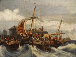MEGA RARYTAS! STARA MUZEALNA MARYNISTYKA - HENRIK WILLEM MESDAG (1831-1915)
