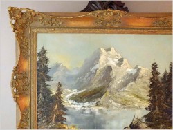 RARYTAS!!! SILVAPLANERSEE. OLEJ, SZPACHLA - ORYG. HERBERT UERPMANN (1911-1996)