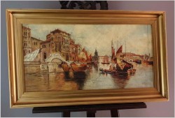 Wenecja | Widok na Canale Grande - Pietro Fragiacomo (Italy 1856-1922)