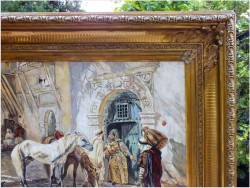 Stare Malarstwo Orientalne - Syg.Otto Pilny (Swiss, 1866-1936)