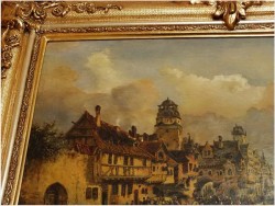 HOLLÄNDISCHE HAFENSTADT - HENRI CARNIER, Karl Kaufmann (Österreich, 1843–1901/05)