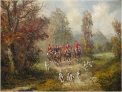 POLECAMY! WYJAZD NA POLOWANIE - WLADIMIR GRECHOW (*1917 IN MOSCOW)