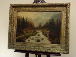 OBRAZ Z OKRESU ROMANTYZMU NIEMIECKIEGO - AUTOR NIEZNANY 1870 ROK